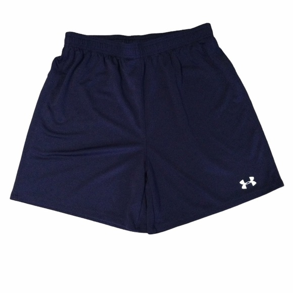 Women’s Under Armour S Small 4 - 6 Shorts Navy Blue Athletic Active Climalite - Picture 2 of 7